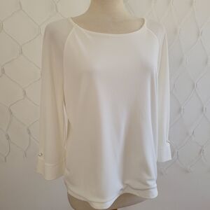 Calvin Klein Miminalist Top / Light Creamy White / Size Medium
